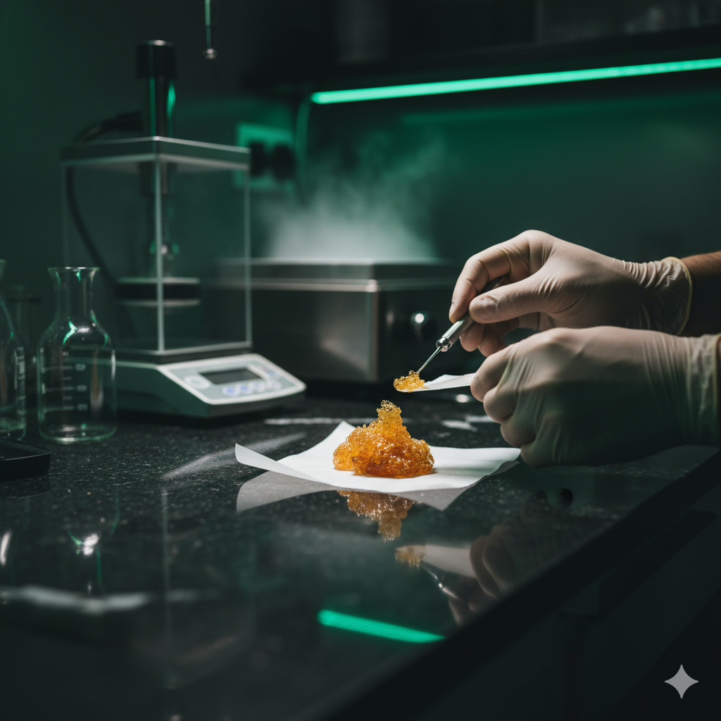 Rosin Extraction Process Visualization